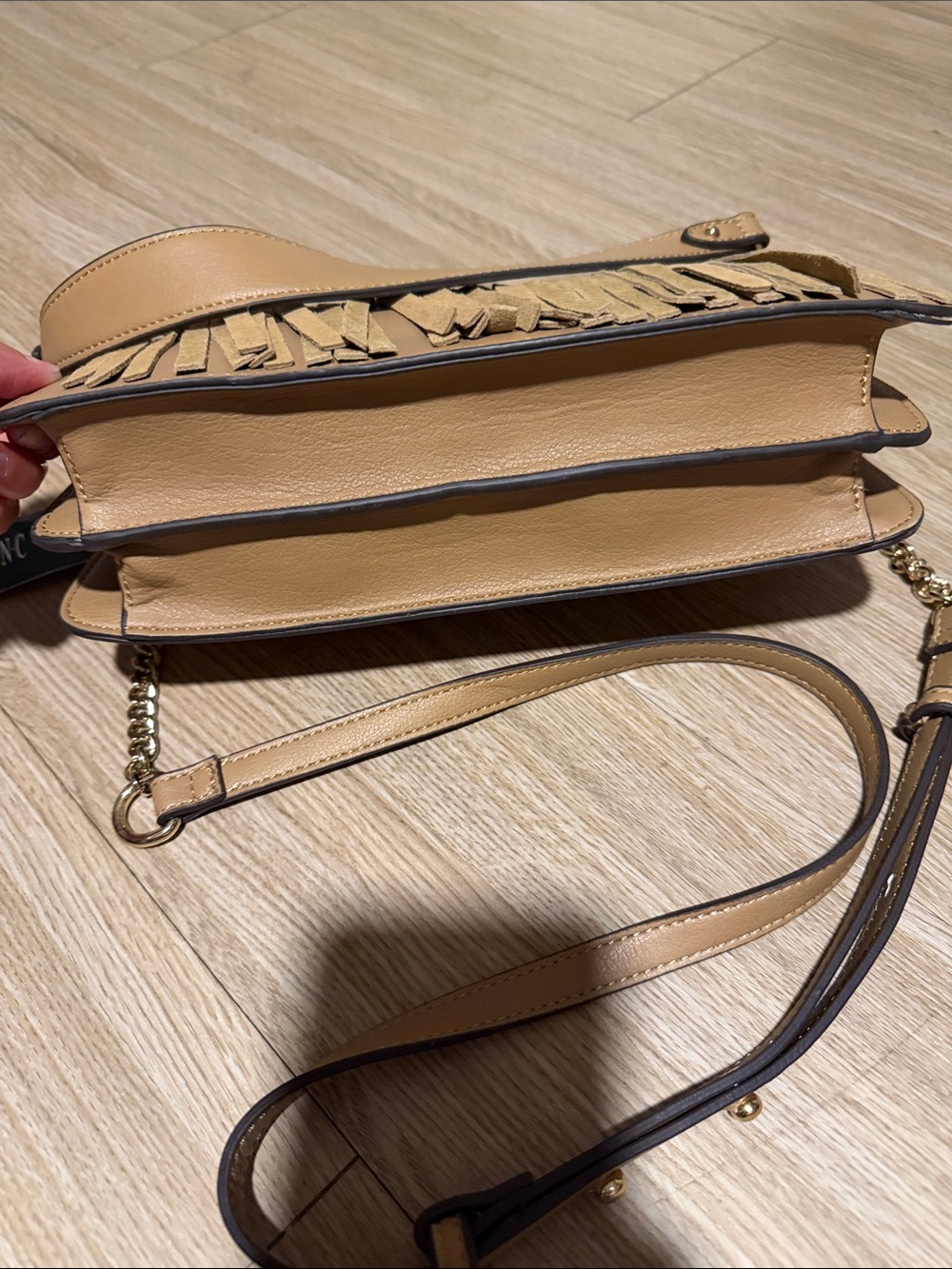 I.N.C International Concepts Pixiee Camel Satchel/Crossbody NWT - Picture 3 of 15